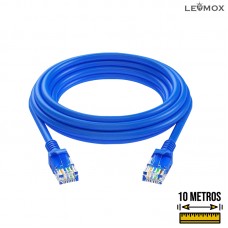 Cabo de Rede LAN Ethernet RJ45 Cat5 Azul 10m Lehmox LEY-251